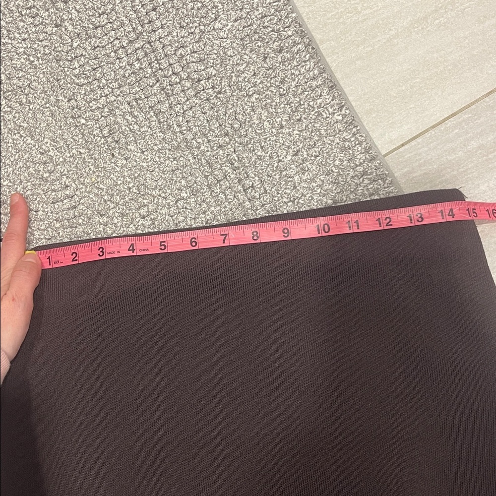 Zara Chocolate Brown Layered Waist Chiffon Maxi Skirt Minimalist Flowy Medium - Picture 6 of 7